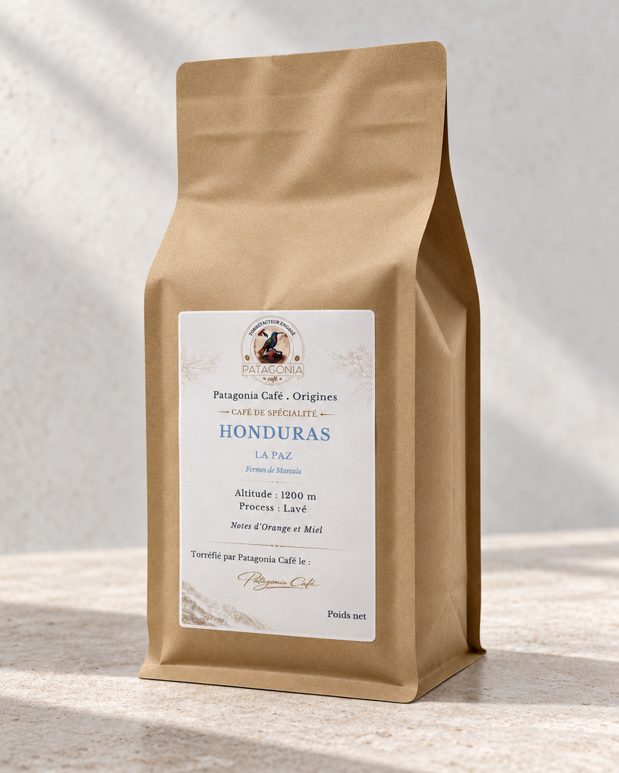 Sachet de café de spécialité Honduras La Paz en grains, 500 g – Patagonia Café