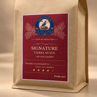 Sachet de café Signature — Tierra Suave en gros plan – Patagonia Café